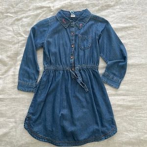 Carters Girls Denim Dress Size 7